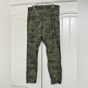 Lululemon Align Pant II 25" in Heritage 365 Camo Green Twill Multi